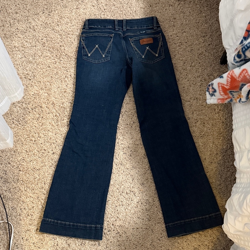 Wrangler Women's Dark Blue Flare Jeans